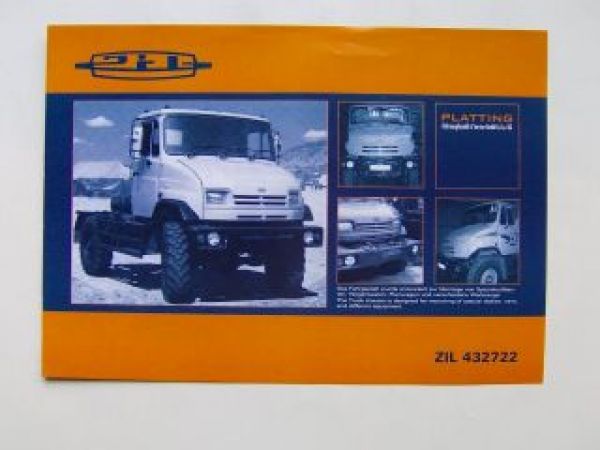 ZIL 432722 Prospektblatt Fahrgestell Truck Chassis