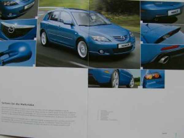Mazda 3 Zubehör Prospekt Oktober 2003 NEU BK