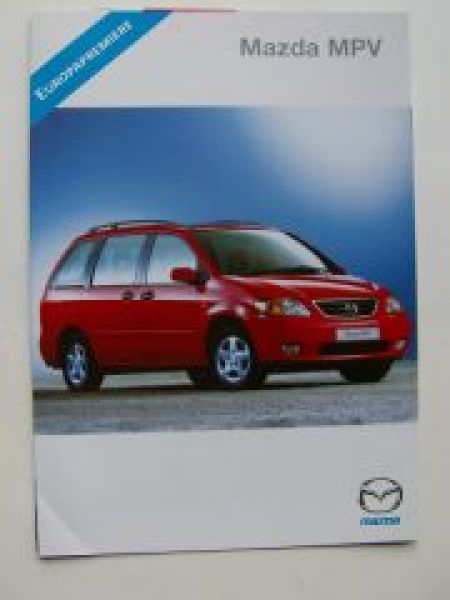 Mazda MPV Europapremiere Prospekt September 1999 NEU