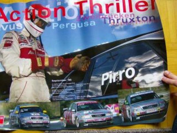Audi A4 Pirro Zweibrücken Pergusa Poster 1996 Rarität
