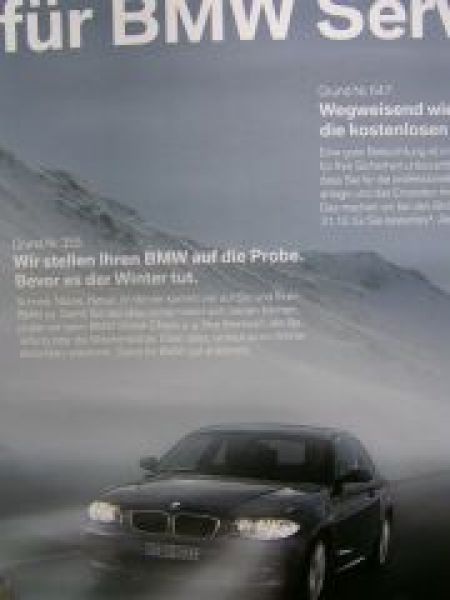 BMW Service 1er Coupè E82 Poster NEU