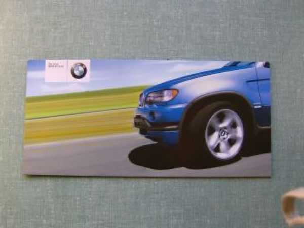 BMW Prospekt Flyer Neue X5 4.6is E53 2001