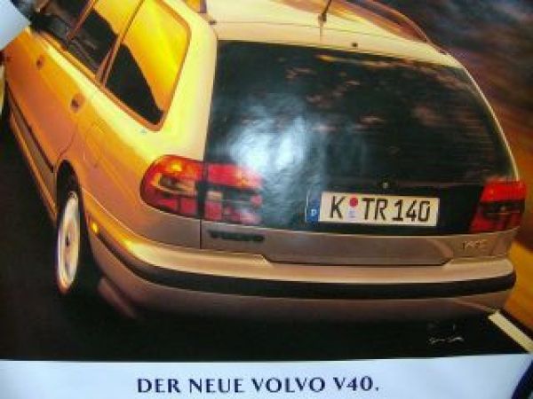 Volvo V40 Poster Original NEU Rarität