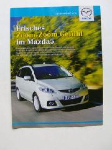 Mazda 5 Sonderdruck Special 2008