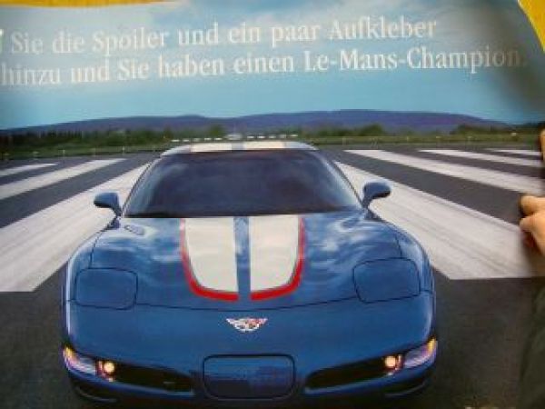 Chevrolet Corvette Le-Mans-Champion Poster NEU
