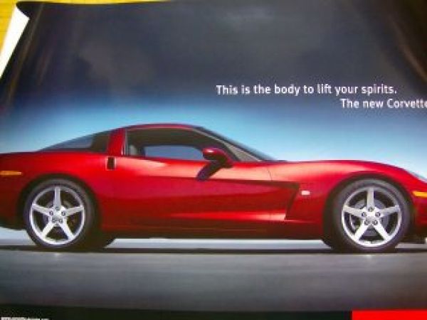 Chevrolet new Corvette Poster NEU