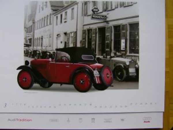 Audi Tradition Kalender Zeitfenster 2001 Auto Union