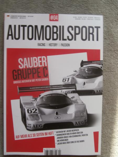 Automobilsport Nr 4 2/2015 Sauber Gruppe C,Porsche 911 in Monte Carlo 1965,