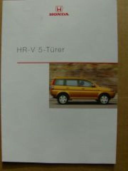 Honda HR-V 5-Türer Prospekt September 1999