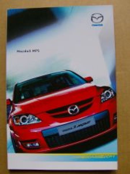 Mazda 3 MPS Prospekt November 2006 NEU BK