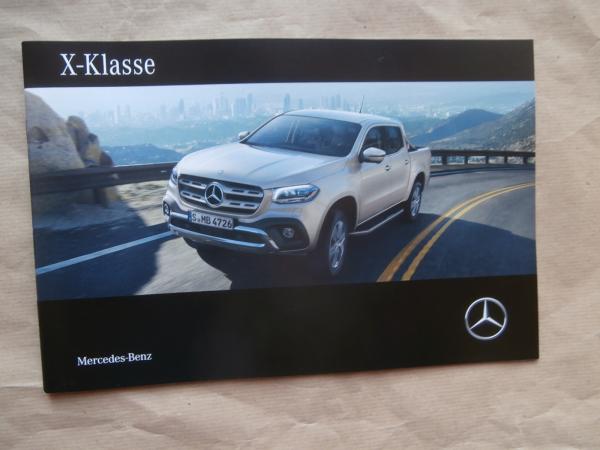 Mercedes Benz X-Klasse BR470 220d 250d +4Matic Prospekt September 2017 NEU