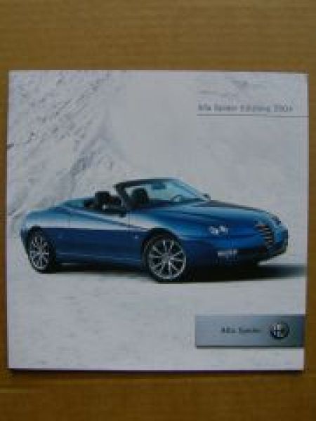 Alfa Romeo Spider Edizione 2004 Prospekt NEU