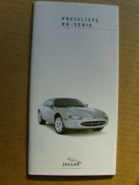 Jaguar Preisliste XK-Serie Juni 2000