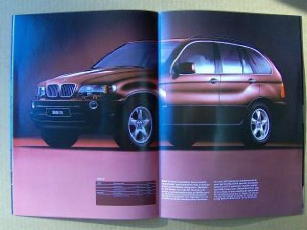 BMW X5 E53 Schweden Prospekt Januar 1999 NEU