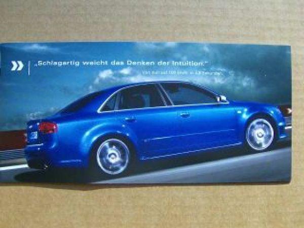 Audi RS4 Infoflyer quattro GmbH November 2005