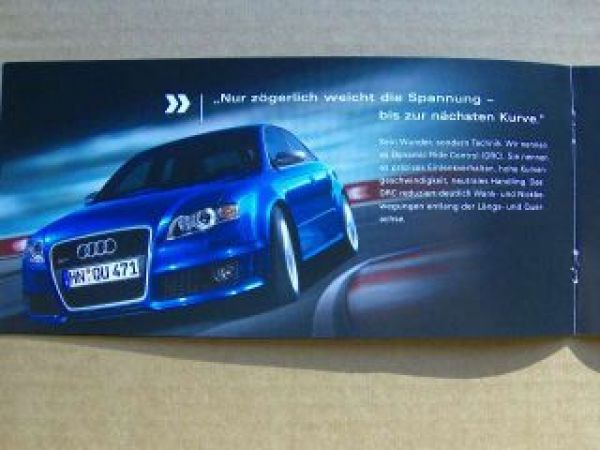 Audi RS4 Infoflyer quattro GmbH November 2005