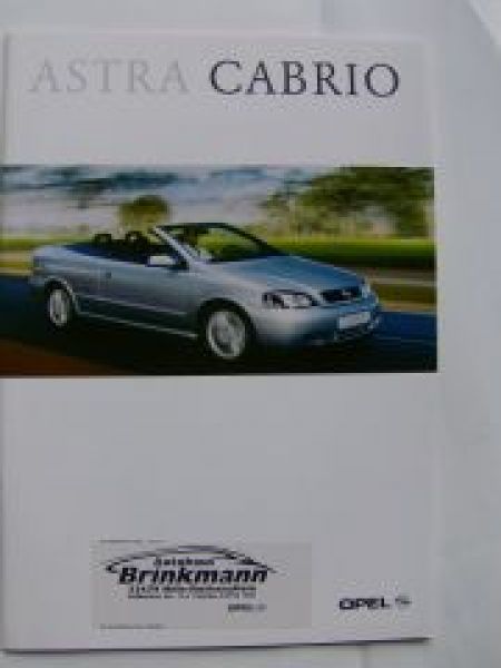 Opel Astra Cabrio Februar 2001 NEU