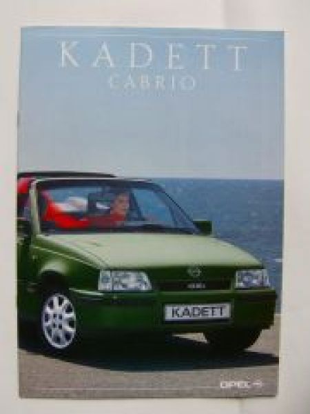 Opel Kadett E Cabrio Prospekt Juli 1990