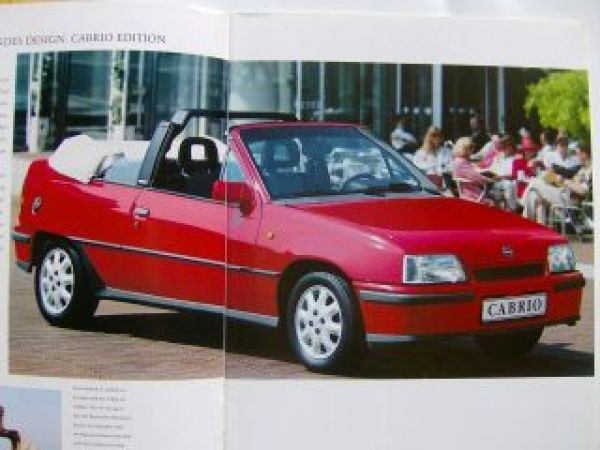 Opel Kadett E Cabrio Edition Prospekt August 1992