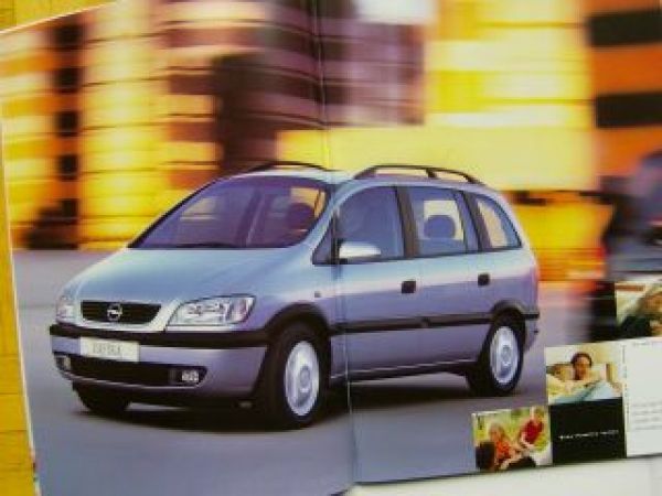 Opel Zafira A Prospekt +Preisliste Juni 1999