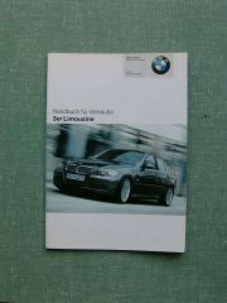 BMW Handbuch für Verkäufer 3er Limousine E90 2005+Allrad+Individ