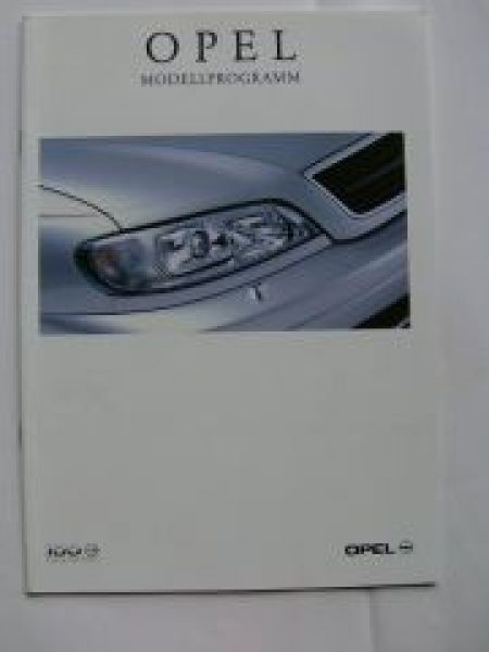 Opel Modellprogramm Prospekt alle August 1999 NEU