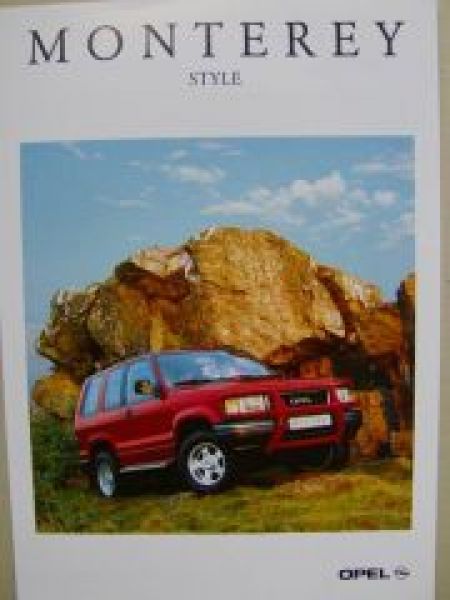 Opel Monterey Style Prospekt September 1997 NEU