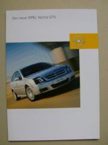 Opel Vectra GTS Prospekt März 2002 +Preisliste NEU