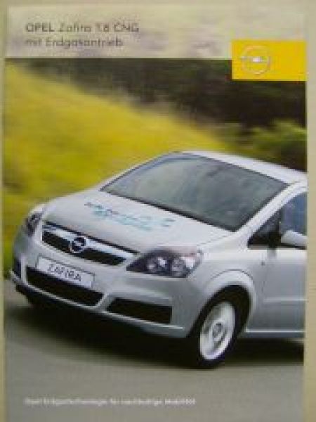 Opel Zafira 1.6CNG mit Erdgasantrieb Februar 2006 NEU