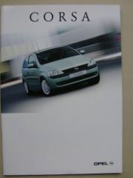 Opel Corsa C Prospekt September 2000 NEU