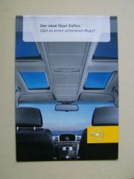 Opel Zafira B Prospekt First Edition Februar 2005 +Poster