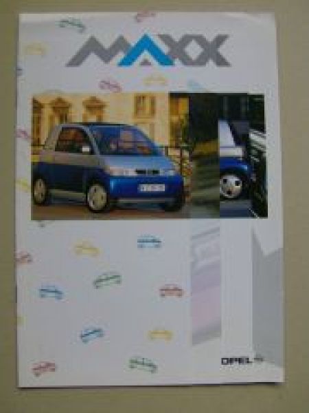 Opel Maxx Prospekt Studie August 1995 Rarität