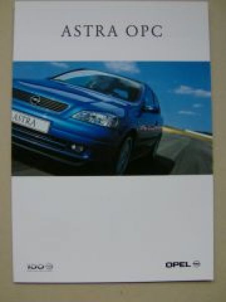 Opel Astra OPC Prospekt August 1999 NEU