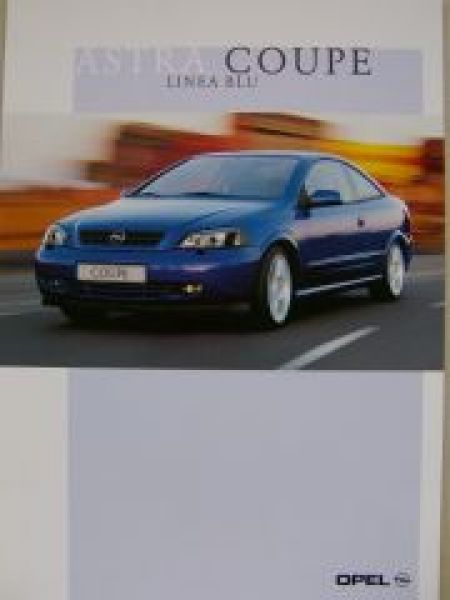 Opel Astra Coupe Linea Blue Prospekt Juni 2001 NEU