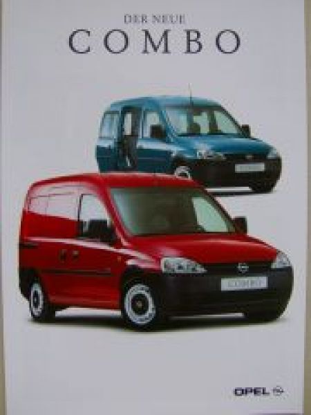 Opel Combo Prospekt Juli 2001 NEU