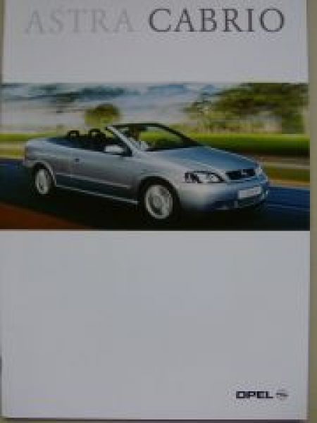 Opel Astra Cabrio Prospekt März 2001 NEU