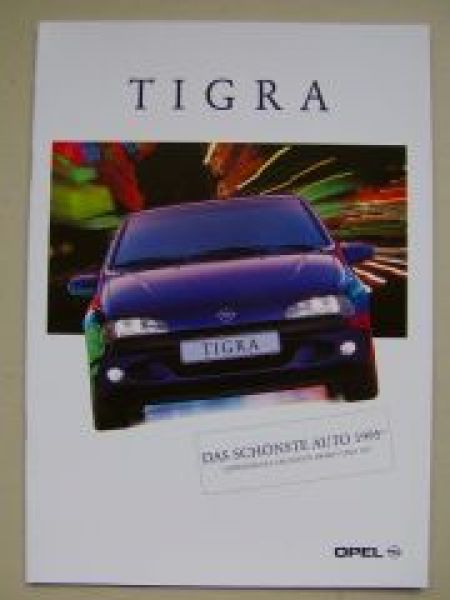 Opel Tigra Prospekt Juli 1995 NEU