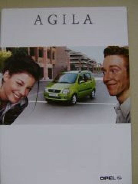 Opel Agila Prospekt Juni 2001 +Preisliste
