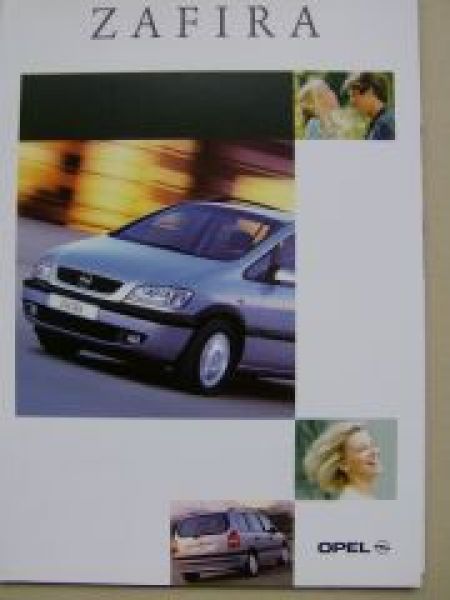Opel Zafira A Prospekt August 2001  +Preisliste NEU