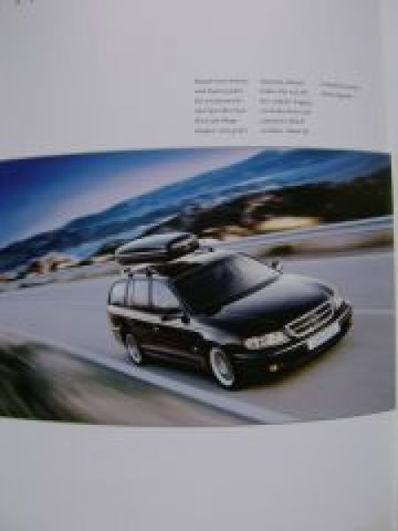 Opel Omega B Zubehör Prospekt August 1999