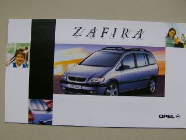 Opel Zafira A Prospekt Dänemark November 1998