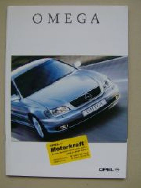 Opel Omega B Limousine Prospekt August 2001