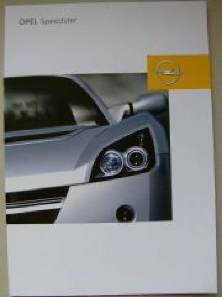 Opel Speedster Prospekt August 2002 +Preisliste