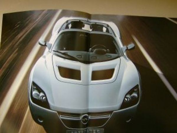 Opel Speedster Prospekt August 2002 +Preisliste