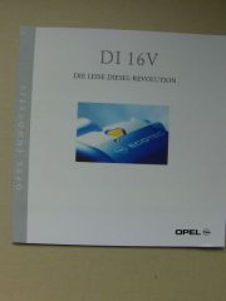 Opel DI 16V Prospekt November 1996 NEU