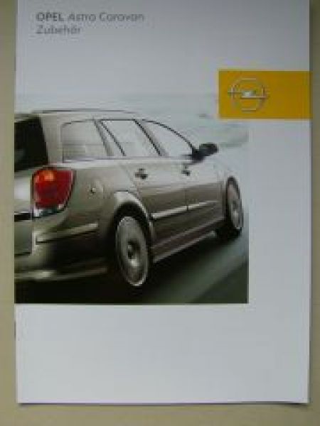 Opel Astra Caravan Zubehör Prospekt August 2004