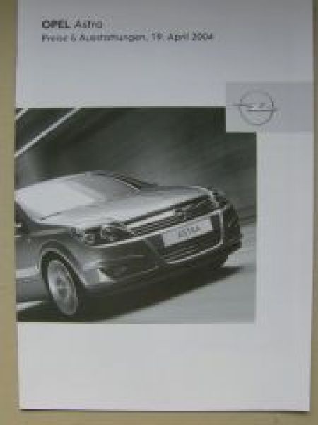 Opel Preisliste Astra April 2004 NEU