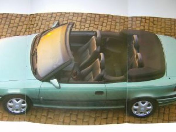 Opel Astra Cabrio Bertone Edition Prospekt Februar 1996 NEU