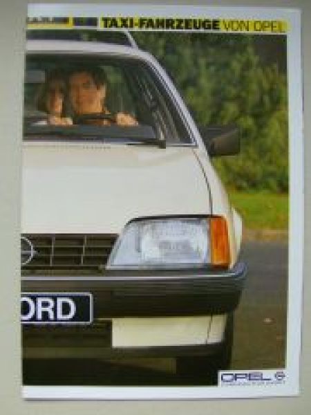 Opel Taxi-Fahrzeuge Rekord E Ascona C Kadett E Senator A