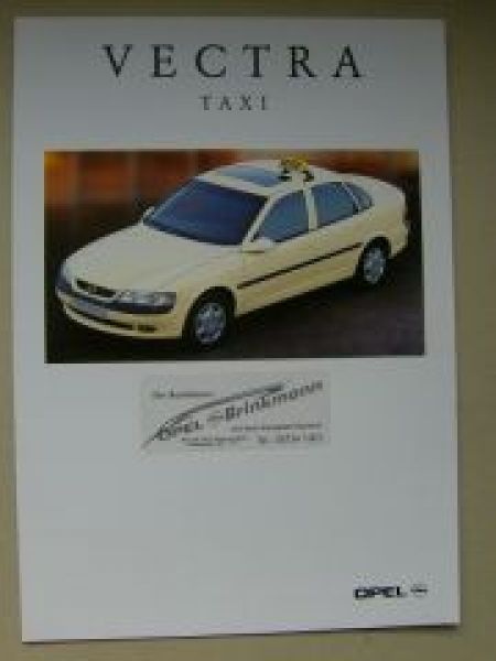 Opel Vectra TAXI Prospekt Februar 1996